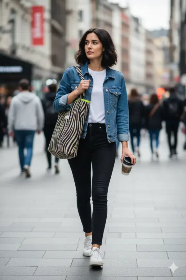 Bolsa de tela estilo tote bag con estampado de cebra