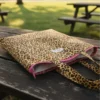 Bolsa leopardo (4) Bolsa de tela estilo tote bag con estampado leopardo