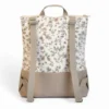 Mochila casual pequeña de lona con estampado floral